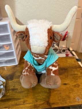 Build A Bear Texas Longhorn Bull Plush